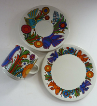 Load image into Gallery viewer, ACAPULCO Breakfast Set: TRIO. Coffee Cup, Saucer and Side Plate
