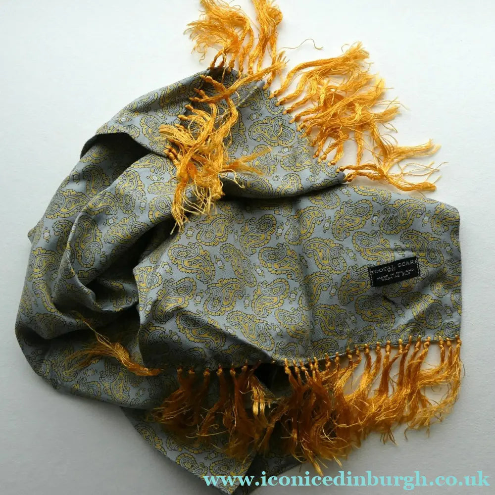 Vintage 1960s TOOTAL Scarf with Paisley Pattern. Excellent