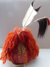 Load image into Gallery viewer, Vintage / Antique Nagaland Naga Woven Helmet Decorated with Goat Hair and Hide
