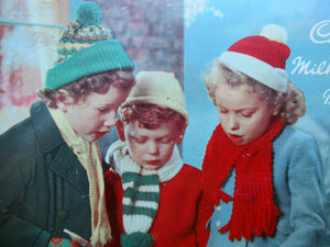 1950s Cadbury's Biscuits Christmas Advertising Tin