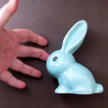Load image into Gallery viewer, 1930s Pale Blue Snub Nosed Sylvac Rabbit 990