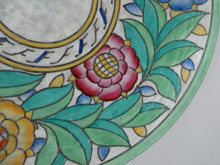Load image into Gallery viewer, 1930s Art Deco Crown Ducal Charlotte Rhead Persian Rose Wall Plate
