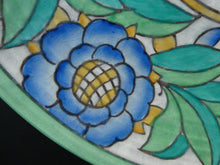 Load image into Gallery viewer, 1930s Art Deco Crown Ducal Charlotte Rhead Persian Rose Wall Plate
