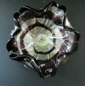 Vintage 1950s BAROVIER AND TOSO Murano Glass Bowl 