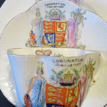 Load image into Gallery viewer, 1902 Foley China Trio Coronation of Edward VII 1902