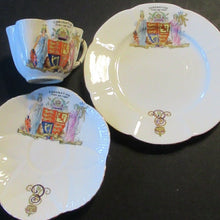 Load image into Gallery viewer, 1902 Foley China Trio Coronation of Edward VII 1902
