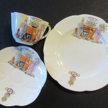 Load image into Gallery viewer, 1902 Foley China Trio Coronation of Edward VII 1902