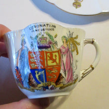 Load image into Gallery viewer, 1902 Foley China Trio Coronation of Edward VII 1902