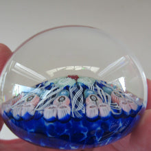 Load image into Gallery viewer, Vintage Scottish Glass Paperweight. Strathearn Millefiori 10 Spokes
