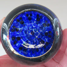 Load image into Gallery viewer, Scottish Glass. Strathearn Millefiori Canes and Latticino Ten Spoke Paperweight