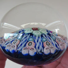 Load image into Gallery viewer, Vintage Scottish Glass Paperweight. Strathearn Millefiori 10 Spokes
