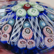Load image into Gallery viewer, Vintage Scottish Glass Paperweight. Strathearn Millefiori 10 Spokes