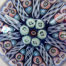 Load image into Gallery viewer, Vintage Scottish Glass Paperweight. Strathearn Millefiori 10 Spokes