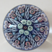 Load image into Gallery viewer, Vintage Scottish Glass Paperweight. Strathearn Millefiori 10 Spokes