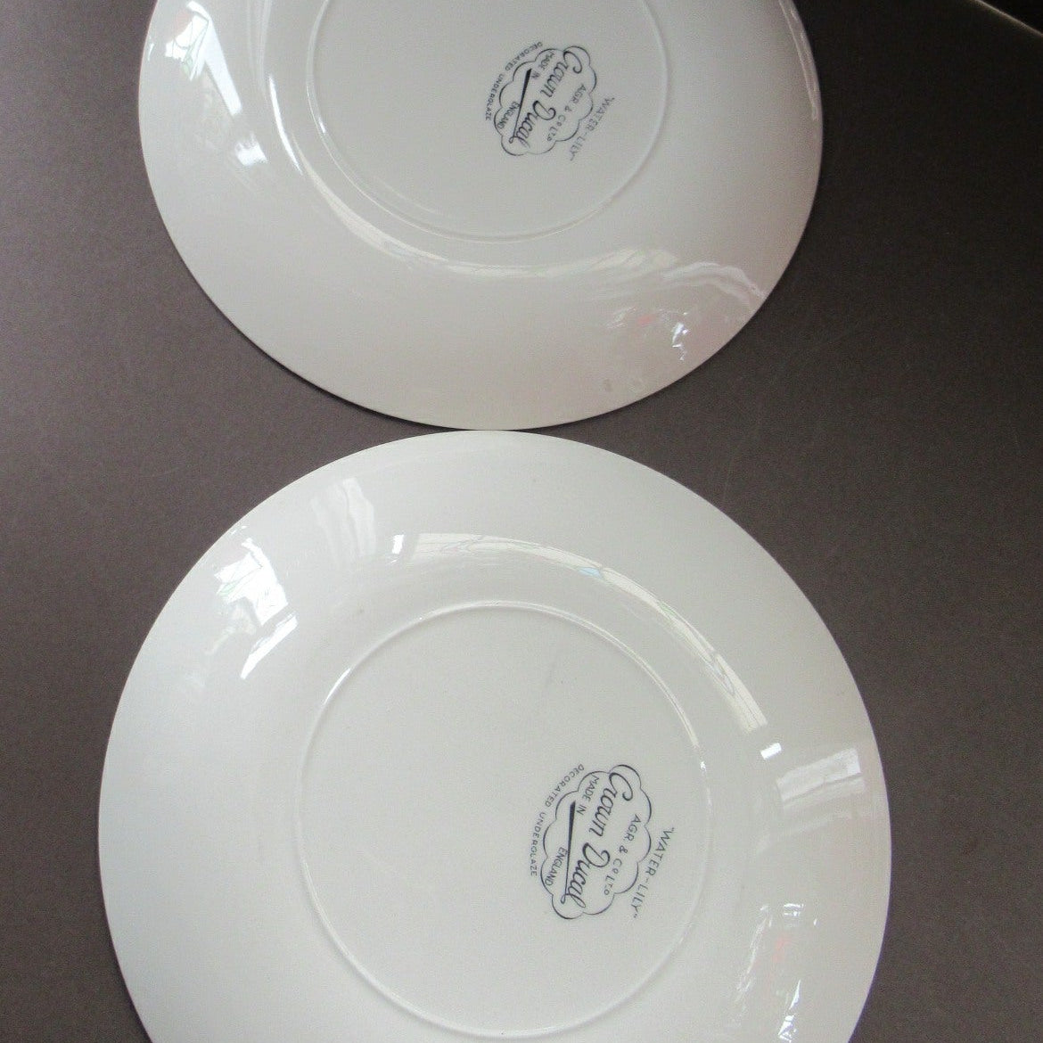 Vintage 1950s Tableware: Rare Crown Ducal Water-Lily Pattern of