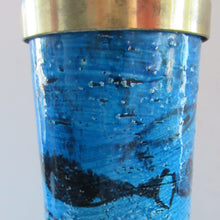 Load image into Gallery viewer, Rare Aldo Londi Bitossi Rimini Blue Pesce or Fish Dish 1960s