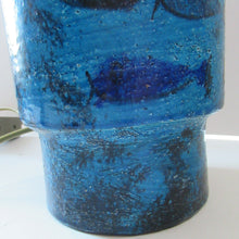 Load image into Gallery viewer, Rare Aldo Londi Bitossi Rimini Blue Pesce or Fish Dish 1960s