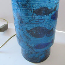 Load image into Gallery viewer, Rare Aldo Londi Bitossi Rimini Blue Pesce or Fish Dish 1960s