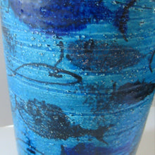 Load image into Gallery viewer, Rare Aldo Londi Bitossi Rimini Blue Pesce or Fish Dish 1960s