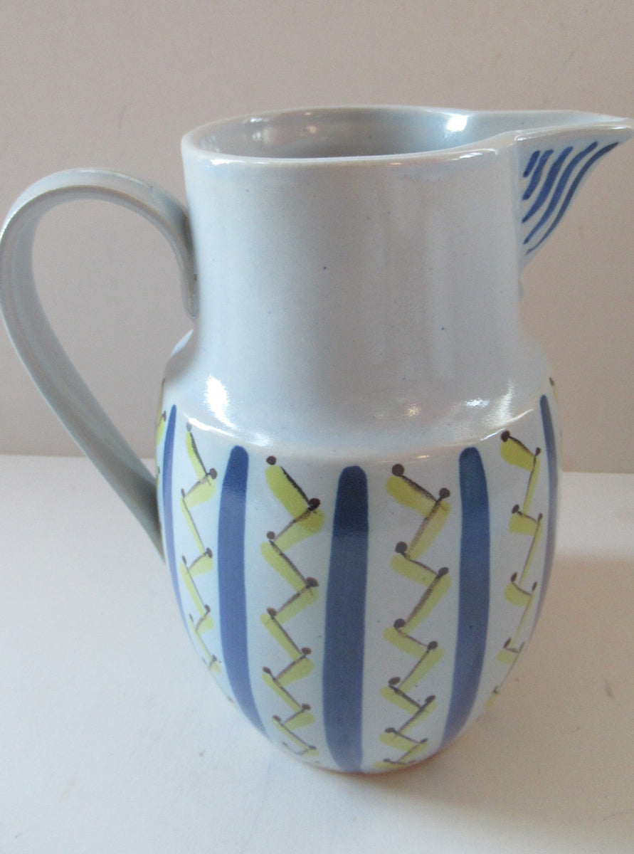 SCOTTISH POTTERY. 1950s BUCHAN Large Stoneware Jug HEBRIDES