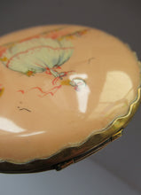 Load image into Gallery viewer, 1930s Art Deco Celluloid Compact with Crinoline Lady Decoration
