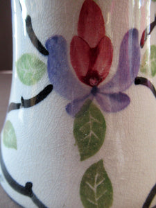 Antique Scottish Spongeware Vase Kirkcaldy Pottery