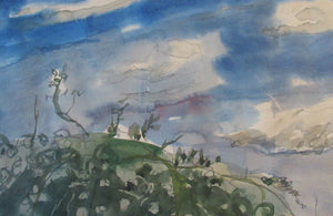 SCOTTISH ART. Sax Shaw (1916 - 2000). Watercolour Landscape Study. Signed and dated 1974