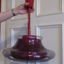 Load image into Gallery viewer, Vintage 1960s Italian Space Age Flying Saucer Pull Down LIght Shade