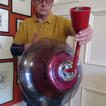 Load image into Gallery viewer, Vintage 1960s Italian Space Age Flying Saucer Pull Down LIght Shade