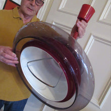 Load image into Gallery viewer, Vintage 1960s Italian Space Age Flying Saucer Pull Down LIght Shade