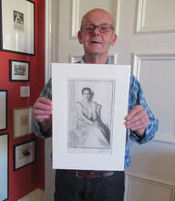Load image into Gallery viewer, Anders Zorn (1860 - 1920). Rare Original Etching of Mrs Cleveland II (1899). Pencil Signed
