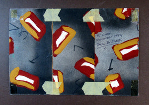 1980s Abstract Painting Paul Burgess Camberwell of School of Art Dated 1984