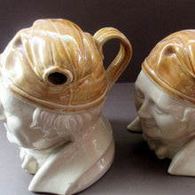 Load image into Gallery viewer, Antique Caledonian Pottery Salt Glaze Stoneware Whisky Flagon: Souter Johnny