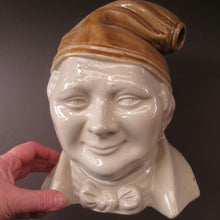 Load image into Gallery viewer, Large Stoneware Whisky Flask in the Form of SOUTER JOHNNIE from the Burn's Poem "Tam O'Shanter"
