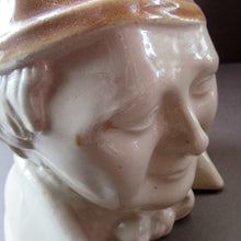 Load image into Gallery viewer, Antique Caledonian Pottery Salt Glaze Stoneware Whisky Flagon: Souter Johnny