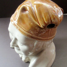 Load image into Gallery viewer, Antique Caledonian Pottery Salt Glaze Stoneware Whisky Flagon: Souter Johnny
