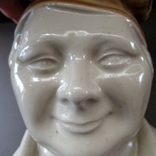 Load image into Gallery viewer, Antique Caledonian Pottery Salt Glaze Stoneware Whisky Flagon: Souter Johnny