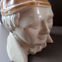 Load image into Gallery viewer, Antique Caledonian Pottery Salt Glaze Stoneware Whisky Flagon: Souter Johnny
