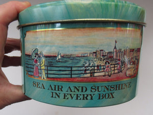 Vintage American Toffee Tin. FRALINGER'S Salt Water Taffy. Atlantic City Image