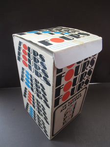 1960s Board Game Entitled "Fours". Space Age 3 Dimensional Noughts and Crosses