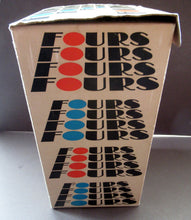 Load image into Gallery viewer, 1960s Board Game Entitled &quot;Fours&quot;. Space Age 3 Dimensional Noughts and Crosses
