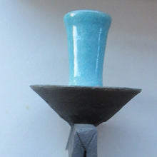 Load image into Gallery viewer, Vintage Studio Pottery Sculptural Candleholder by Ian Kinnear at Oathlaw Pottery