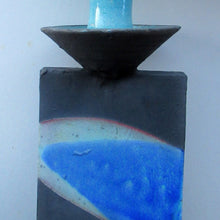 Load image into Gallery viewer, Vintage Studio Pottery Sculptural Candleholder by Ian Kinnear at Oathlaw Pottery