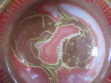 Load image into Gallery viewer, 1980s Miniature Bowl British Art Pottery Aldermaston Lustre Fishes
