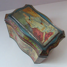 Load image into Gallery viewer, Antique Colman's Mustard Tin. Images of Queen Victoria, Transportation etc. c 1898