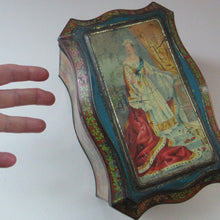 Load image into Gallery viewer, Antique Colman's Mustard Tin. Images of Queen Victoria, Transportation etc. c 1898