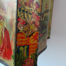 Load image into Gallery viewer, Antique Colman's Mustard Tin. Images of Queen Victoria, Transportation etc. c 1898