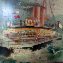 Load image into Gallery viewer, Antique Colman's Mustard Tin. Images of Queen Victoria, Transportation etc. c 1898