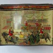 Load image into Gallery viewer, Antique Colman's Mustard Tin. Images of Queen Victoria, Transportation etc. c 1898