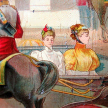 Load image into Gallery viewer, Antique Colman's Mustard Tin. Images of Queen Victoria, Transportation etc. c 1898